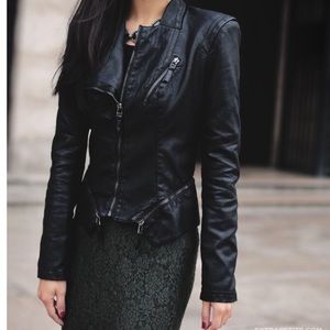 NWOT Blank NYC Vegan Leather Moto Jacket